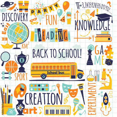 Back to school. Vector illustration