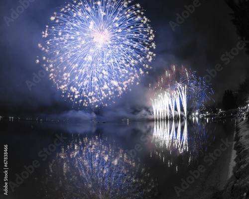 Fireworks on the Lugano Lake, Lavena-Ponte Tresa photo