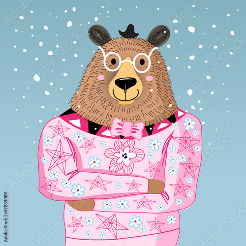 big bear hipster