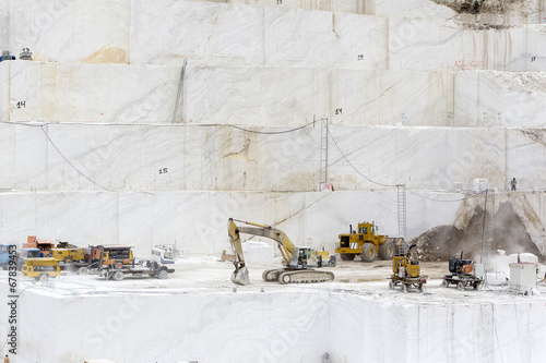 Wall Mural quarry of white marble