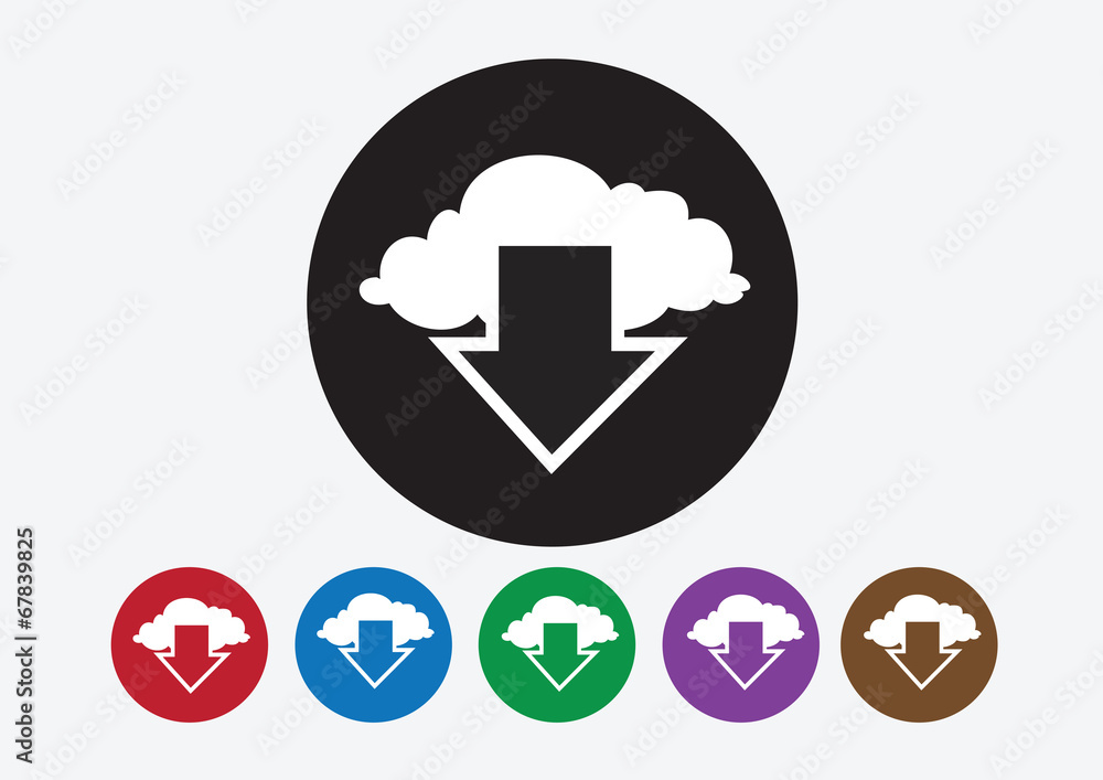 Download icon and Upload symbol button Download icon and Upload symbol button