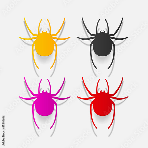 realistic design element: spider