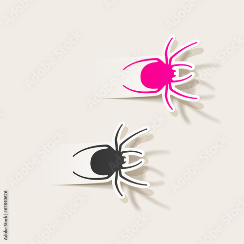 realistic design element: spider
