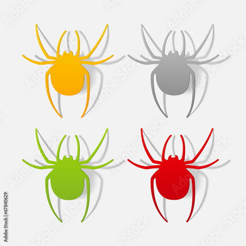 realistic design element: spider