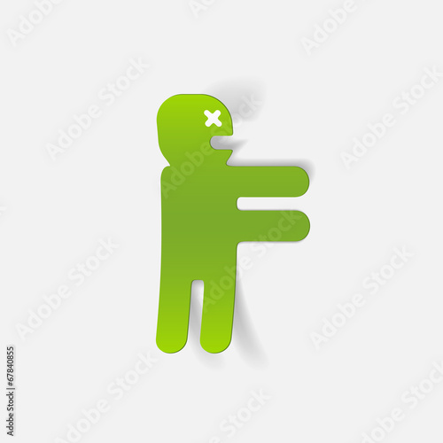 realistic design element: zombie