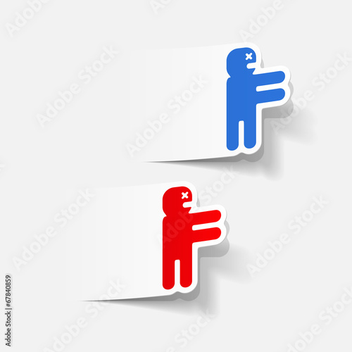realistic design element: zombie
