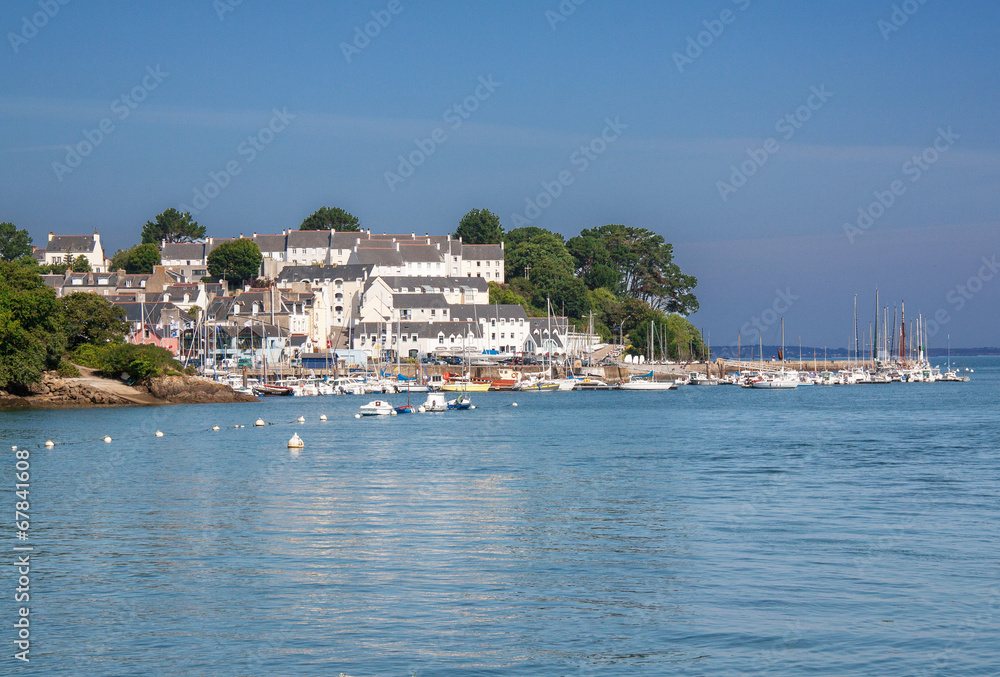 Naklejka premium Vue du port de Tréboul, Douarnenez, Finistère