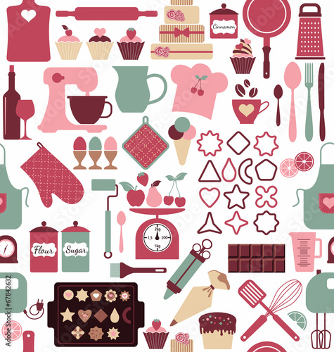 Bakery seamless pattern