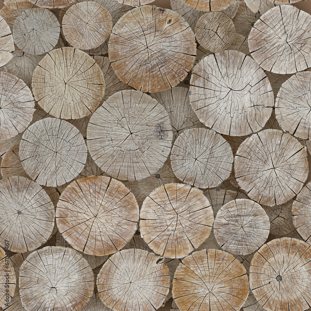 The background of logs. Seamless image The background of logs. Seamless image