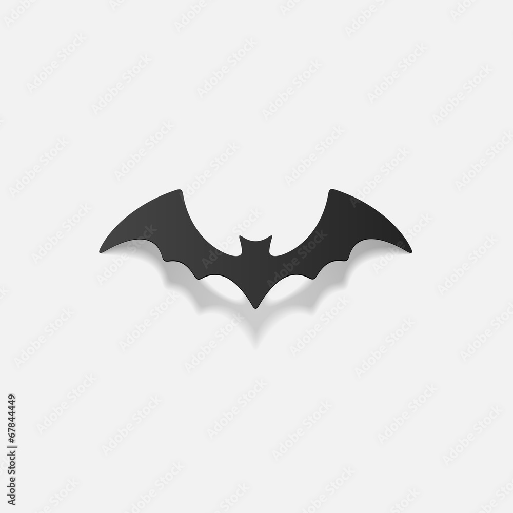 realistic design element: bat realistic design element: bat