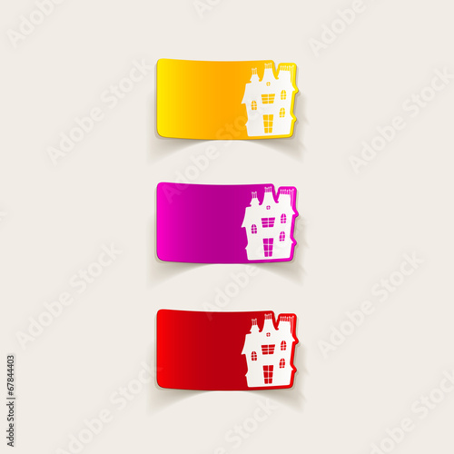 realistic design element: house