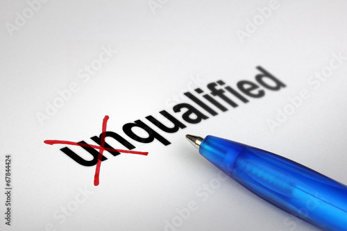 Changing the meaning of word. Unqualified into Qualified.