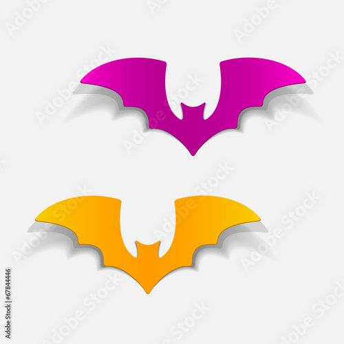 realistic design element: bat