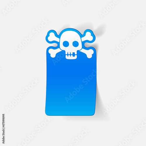 realistic design element: skull