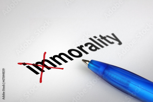 Changing the meaning of word. Immorality into Morality.