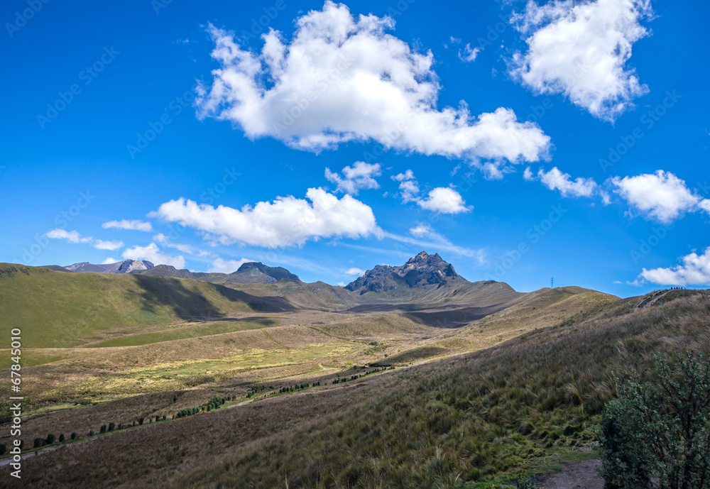 Beautiful scene of the Ecuadorian Andes