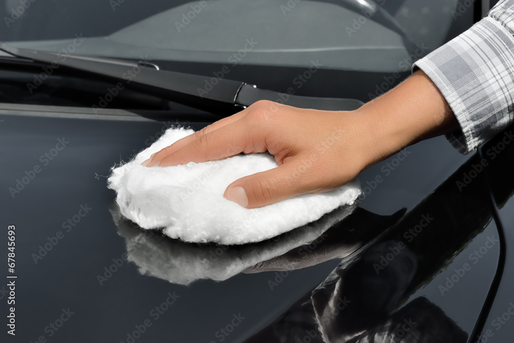 Car Care - Polishing a Car with wadding polish