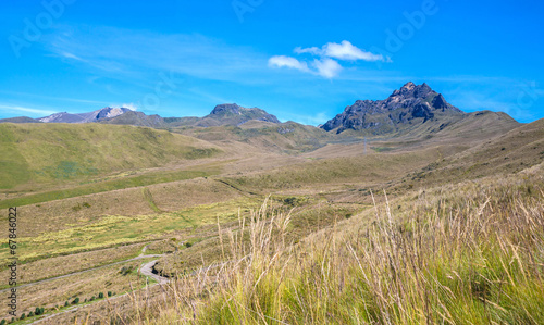 Beautiful scene of the Ecuadorian Andes