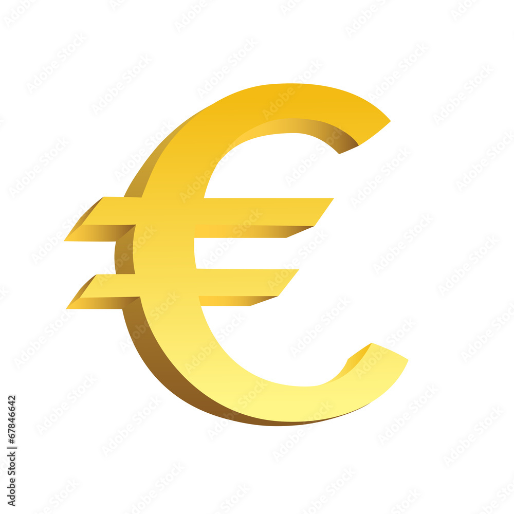 Obraz premium Golden currency symbol