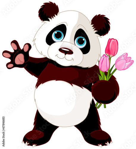 Fototapeta Naklejka Na Ścianę i Meble -  Happy Panda