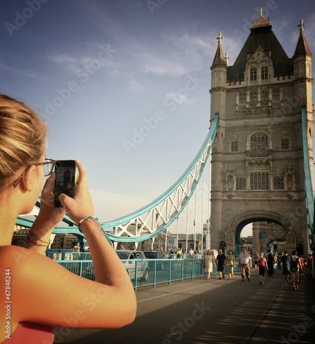 Canvas Print London, the Tower Bridge