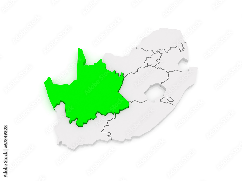 Map of Northern Cape (Kimberley). South Africa. Map of Northern Cape (Kimberley). South Africa.