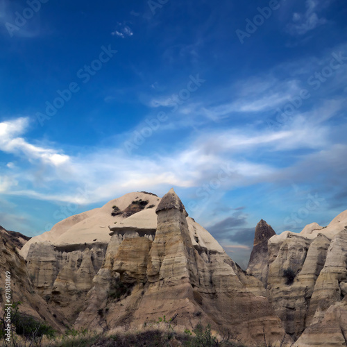 rock landscape at Cappadocia Turkey