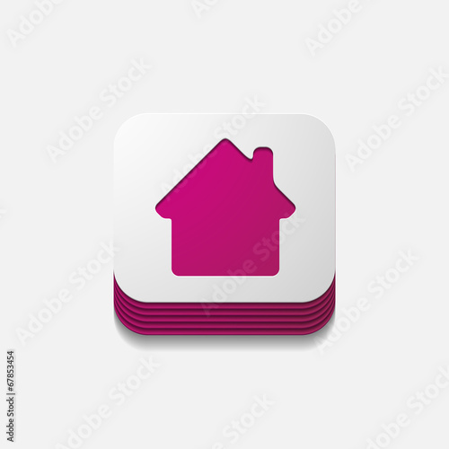 square button: house