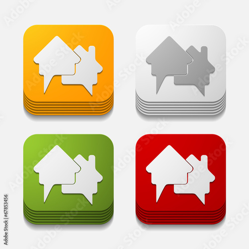 square button: house