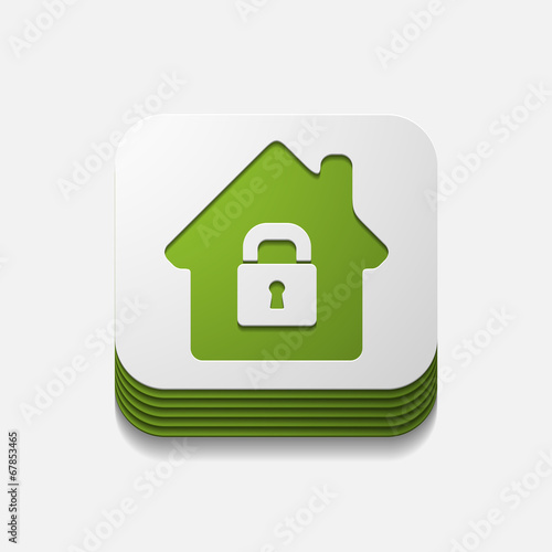 square button: house