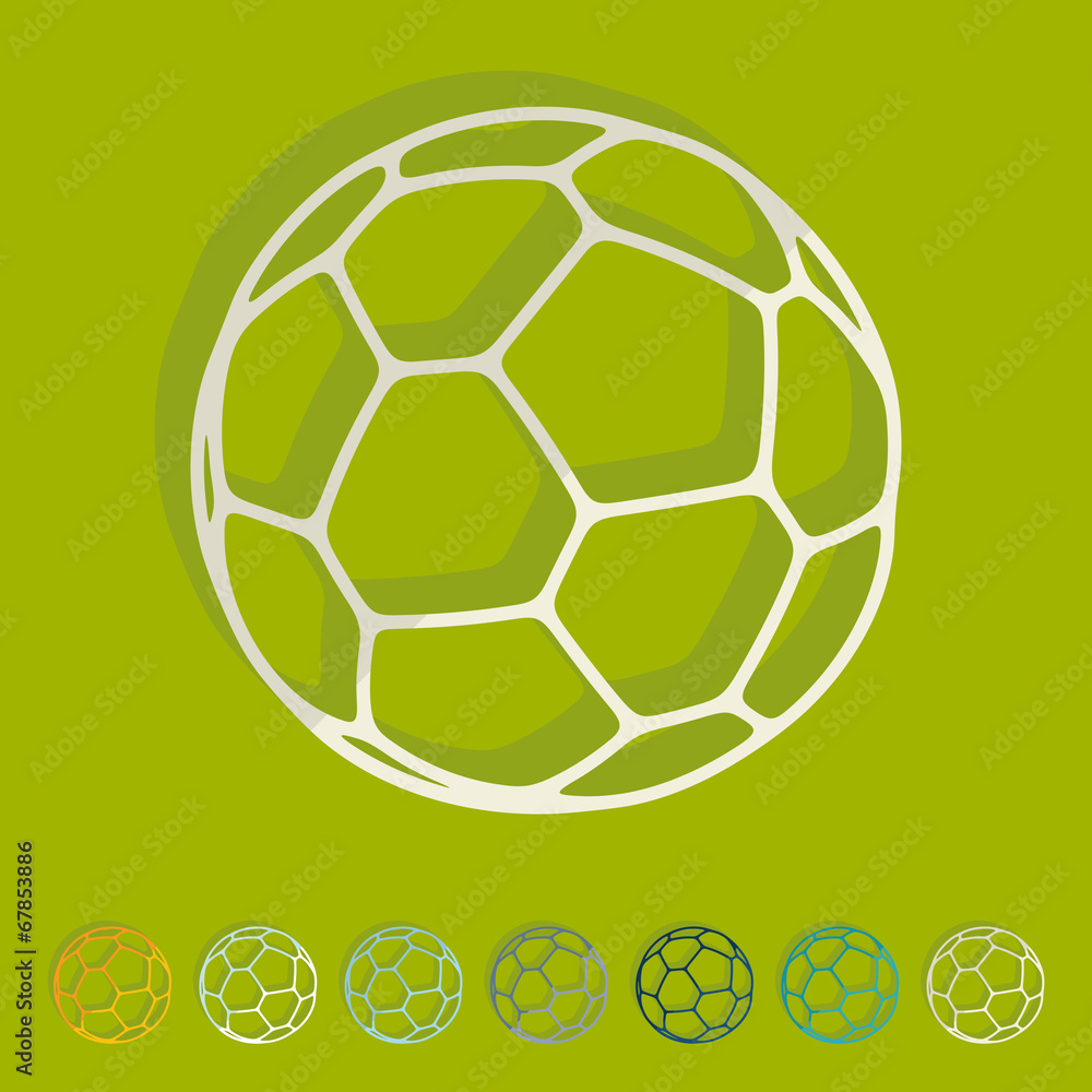 Fototapeta premium Flat design: ball