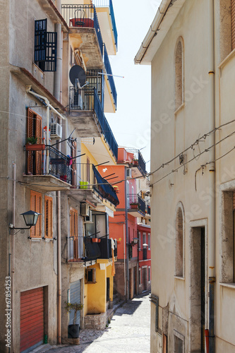 Castelmola street  Sicily.