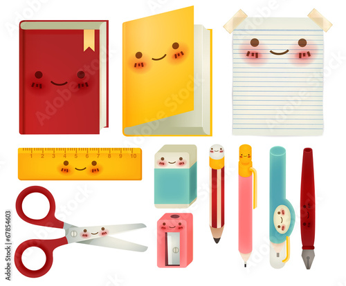 Set of back to school icons
