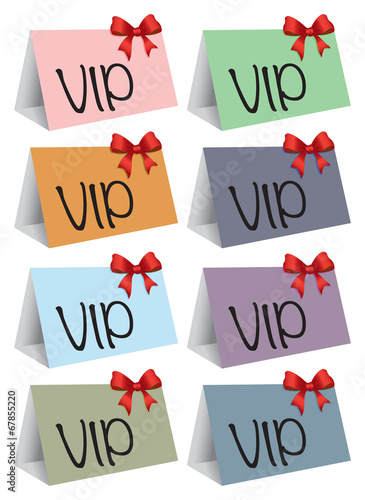 VIP colorful cards