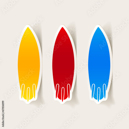realistic design element: surfing