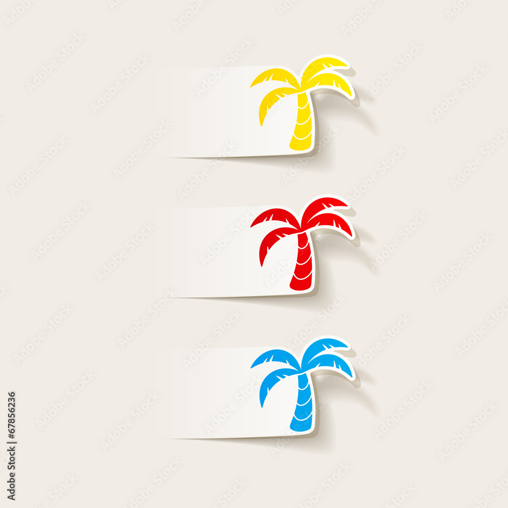 realistic design element: palm realistic design element: palm