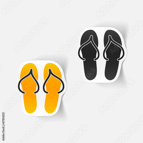 realistic design element: slippers