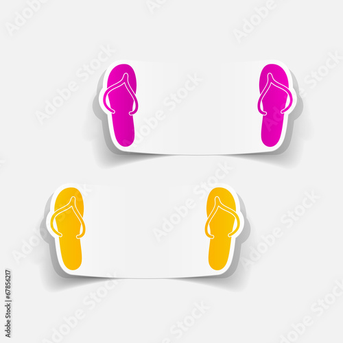 realistic design element: slippers