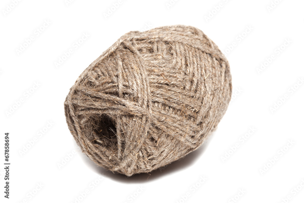Rope coil isolated on white Rope coil isolated on white