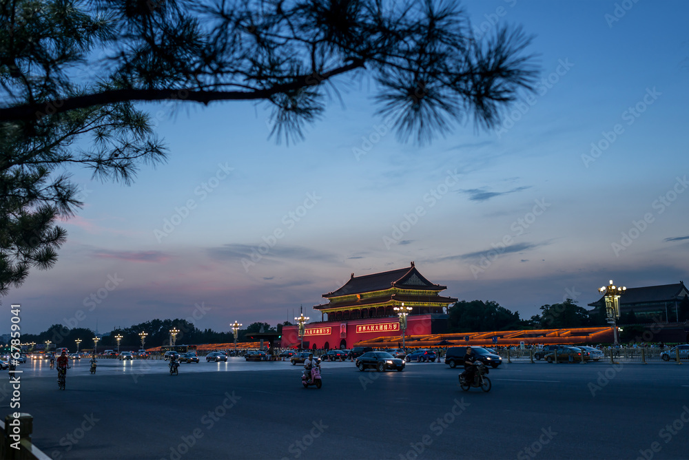 Obraz premium TIANAN gate of Beijing