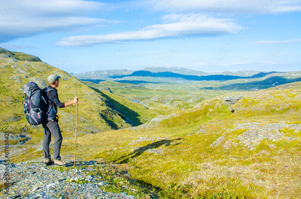 Trekking in the Landscape of Hardangervidda - Norway Trekking in the Landscape of Hardangervidda - Norway