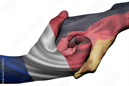 Handshake between France and Germany #67860057