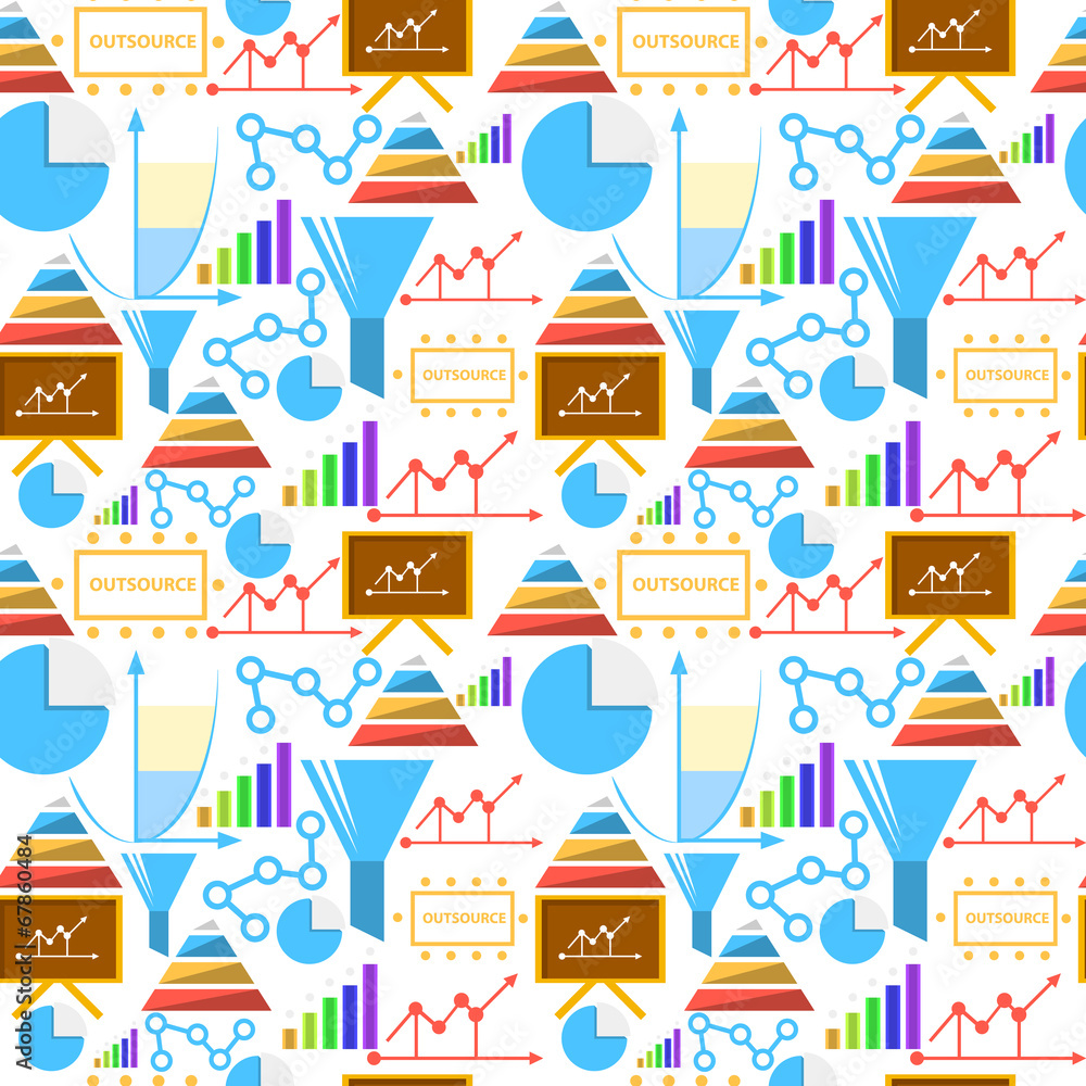 Vector background for outsource Vector background for outsource