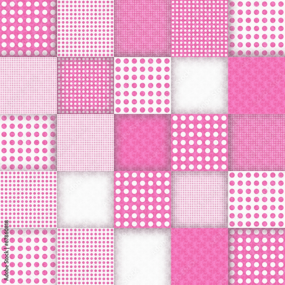 Squared pattern mosaic in red Squared pattern mosaic in red