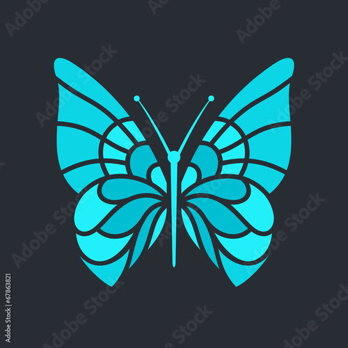 Sticker Butterfly sign