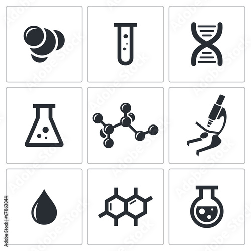 Chemistry icon collection