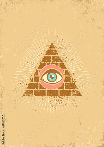 pyramid and eye