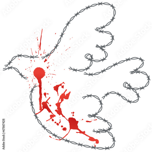 Symbol Krieg Taube