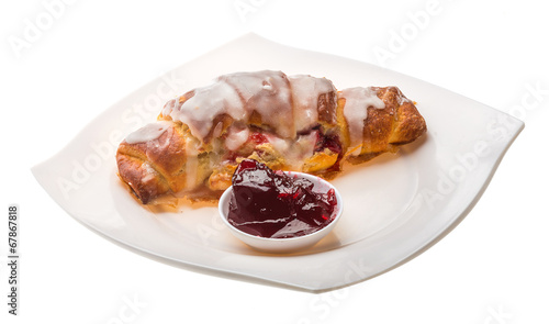 Wallpaper Mural Croissant with jam Torontodigital.ca