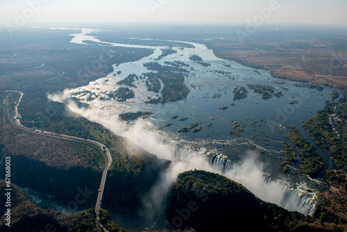 Les chutes Victoria vues du ciel photo